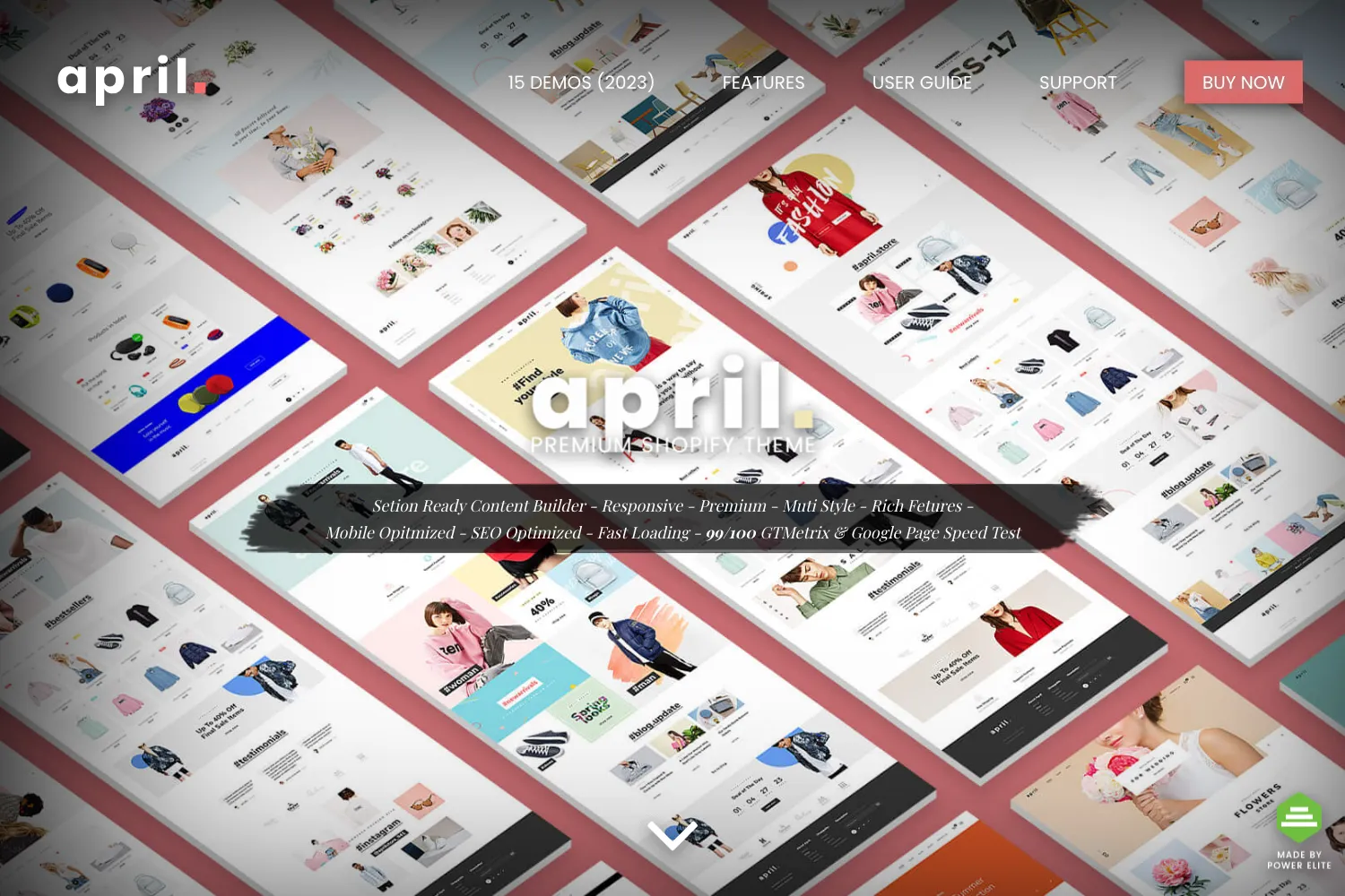 APRIL- Creative Sectioned Shopify Themes Bundle
