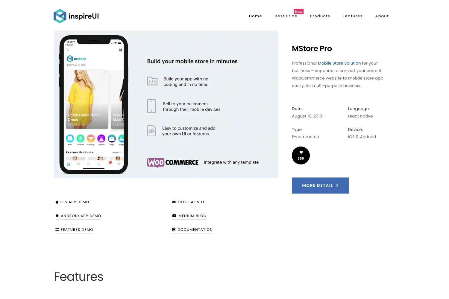 MStore Pro - Complete React Native template for e-commerce