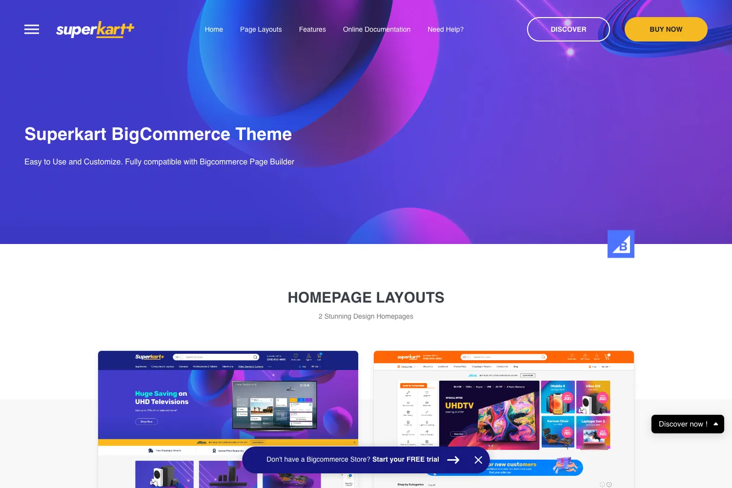 SuperKart – Supermarket BigCommerce Stencil Template